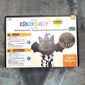 Michaels Creatology 3D Bat Lantern Light Up Kids Halloween Craft Kit Glow NEW